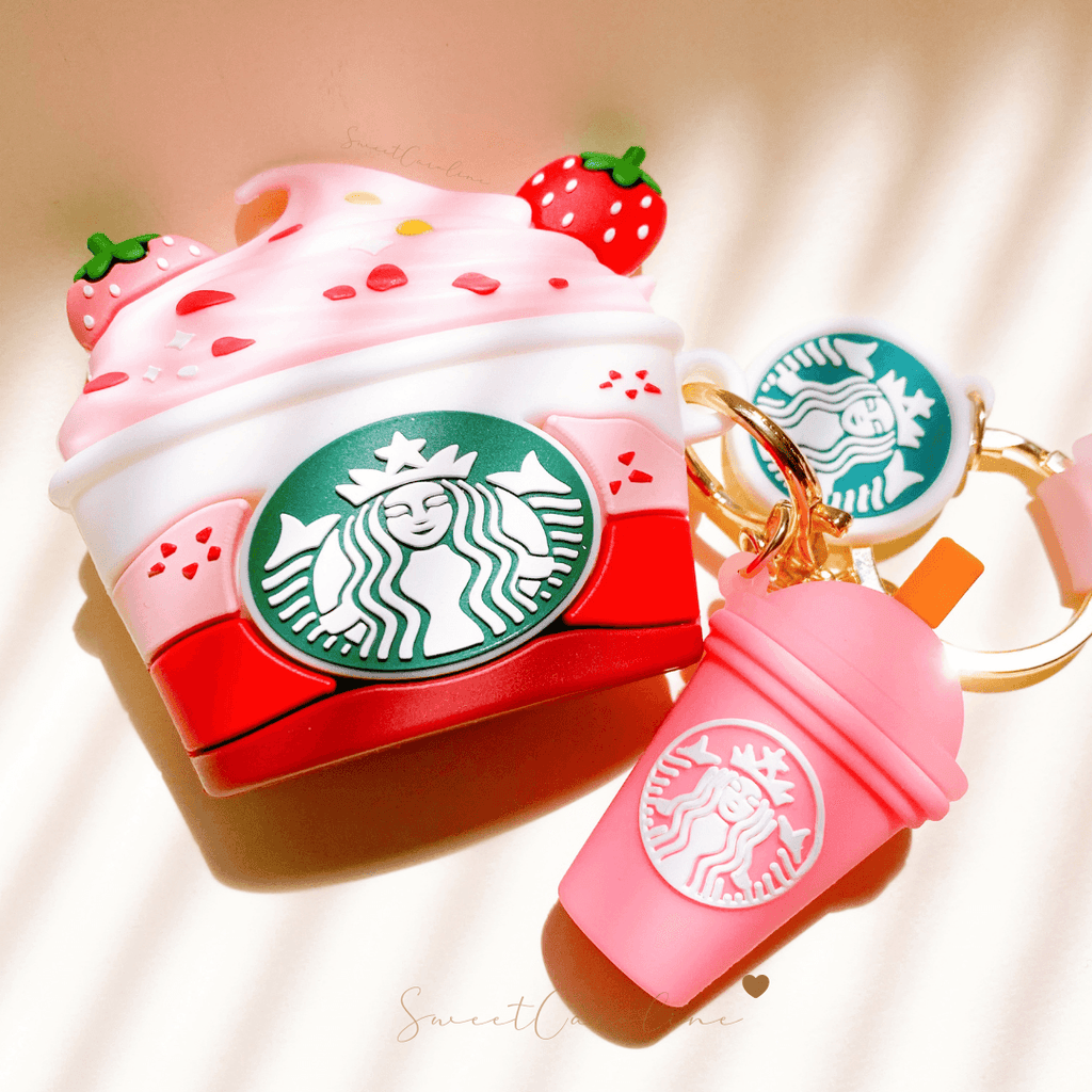 Case Airpods Starbucks Pink - SweetCarolineJWL