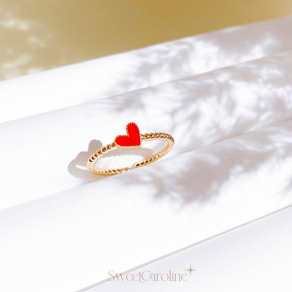 Promise Ring Red Lilibeth - SweetCarolineJWL