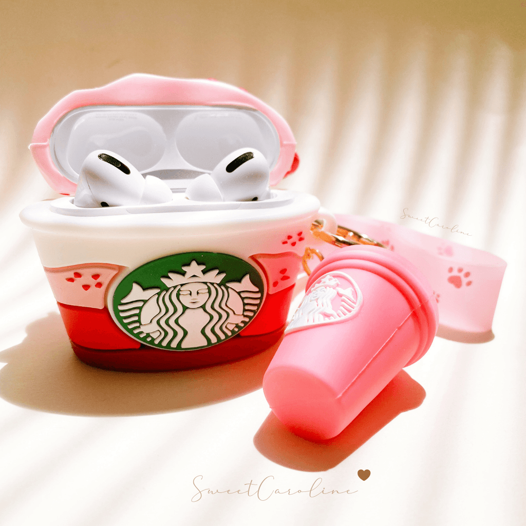 Case Airpods Starbucks Pink - SweetCarolineJWL