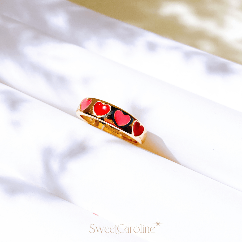 Anillo Pink Hearts - SweetCarolineJWL