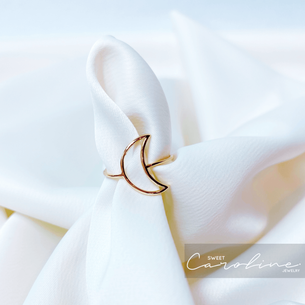 Anillo minimalist Moon - SweetCarolineJWL