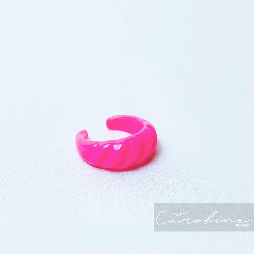 Anillo Hot Pink Resina - SweetCarolineJWL