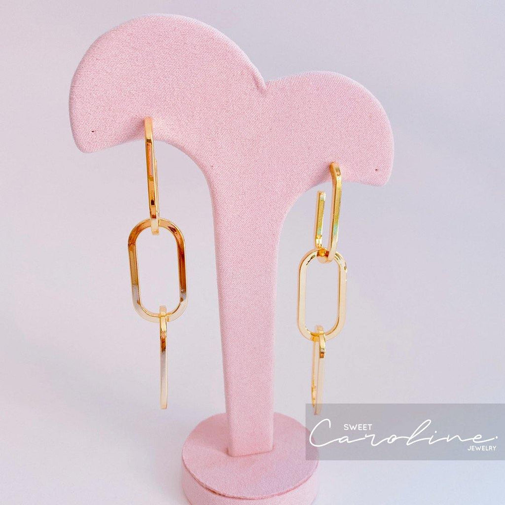 Aretes Eslabones - SweetCarolineJWL