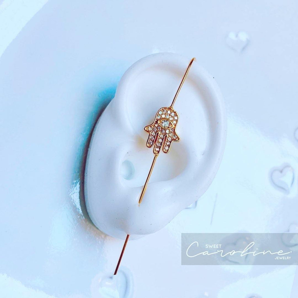 Earcuff Hamsa - SweetCarolineJWL
