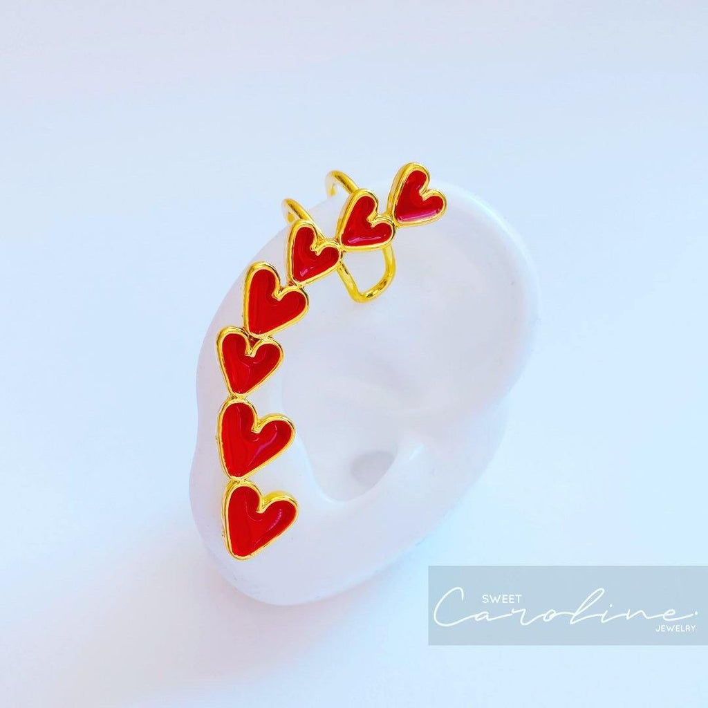 Earcuff RedHeart - SweetCarolineJWL