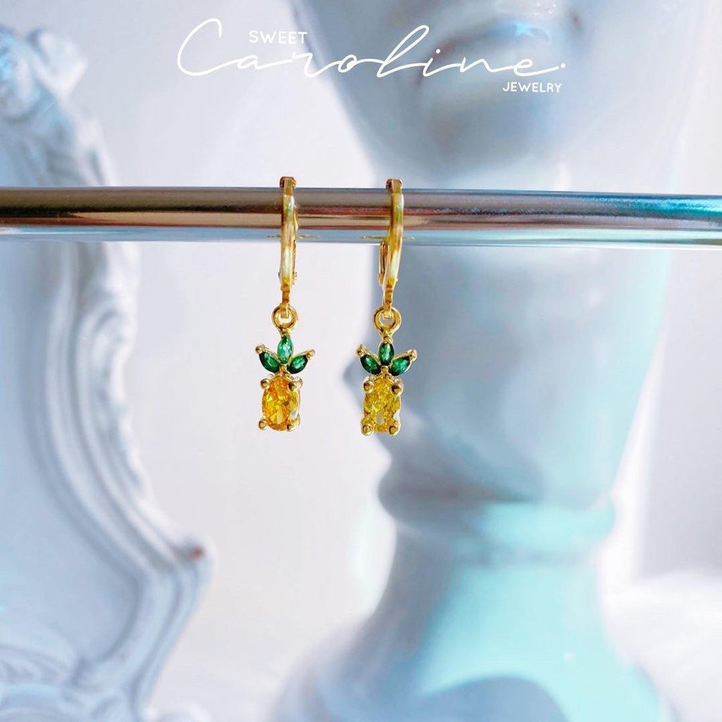 Aretes Pineapple - SweetCarolineJWL