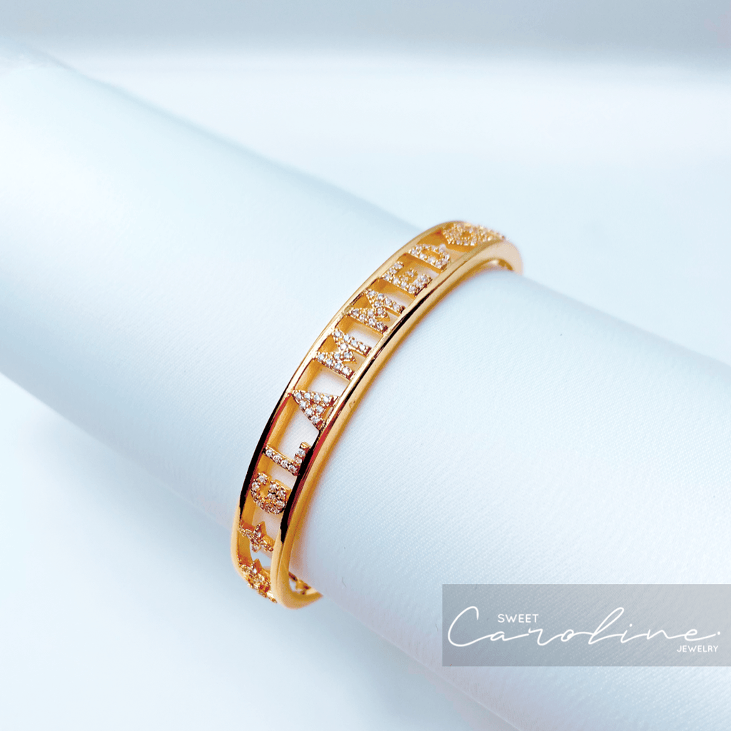 Brazalete Gold con cristales - SweetCarolineJWL