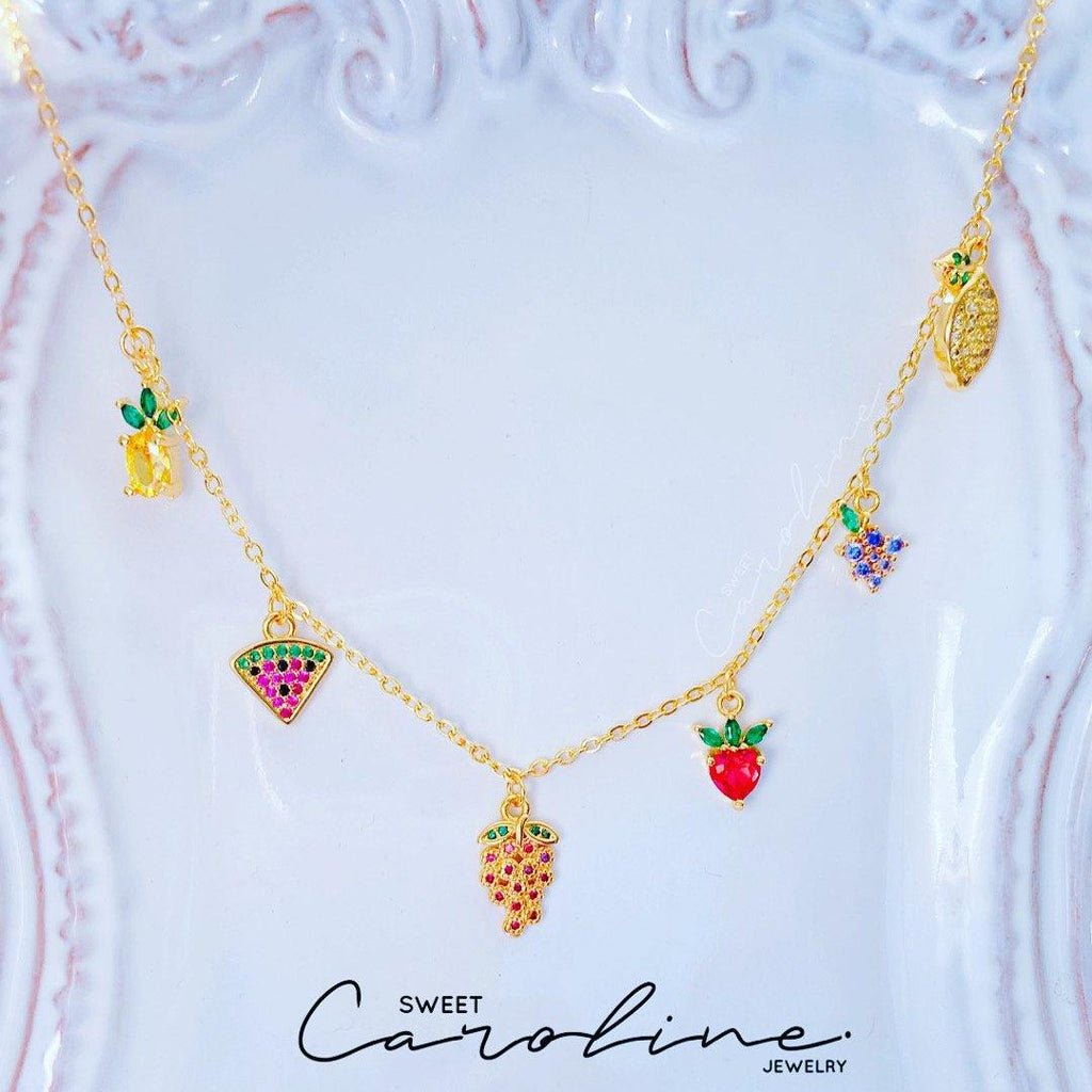 Collar Fruits Uvas - SweetCarolineJWL