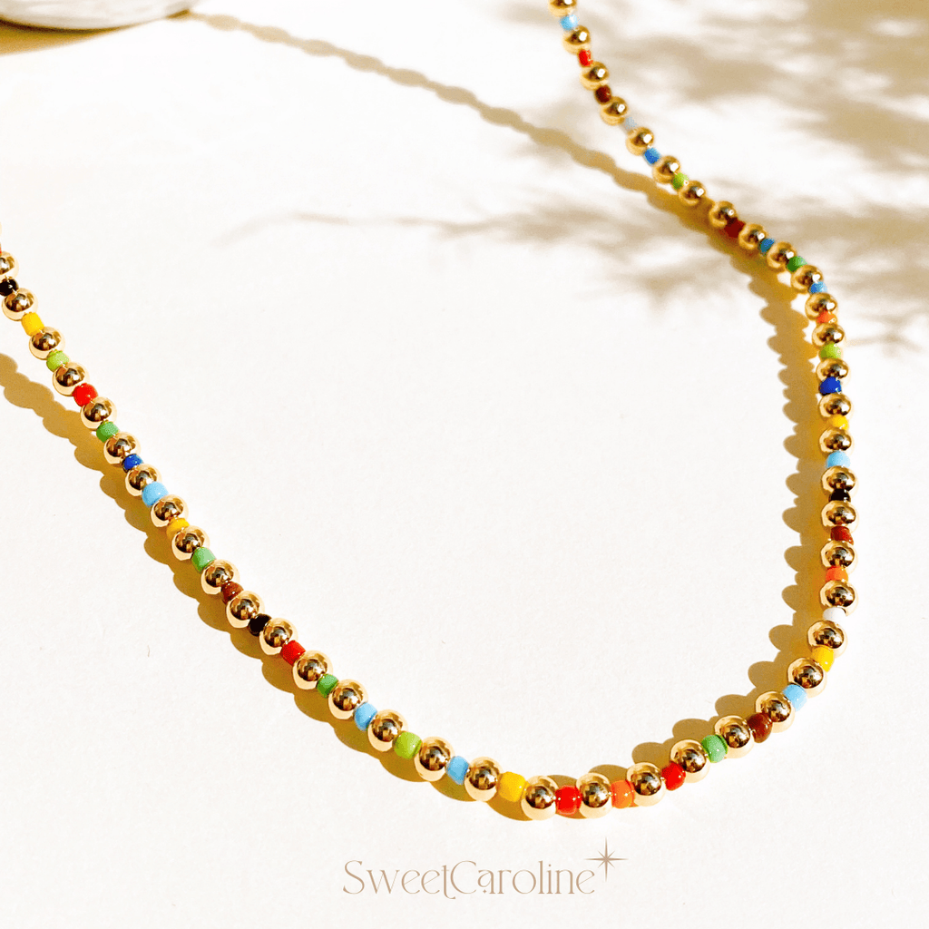 Collar Gold Beads - SweetCarolineJWL