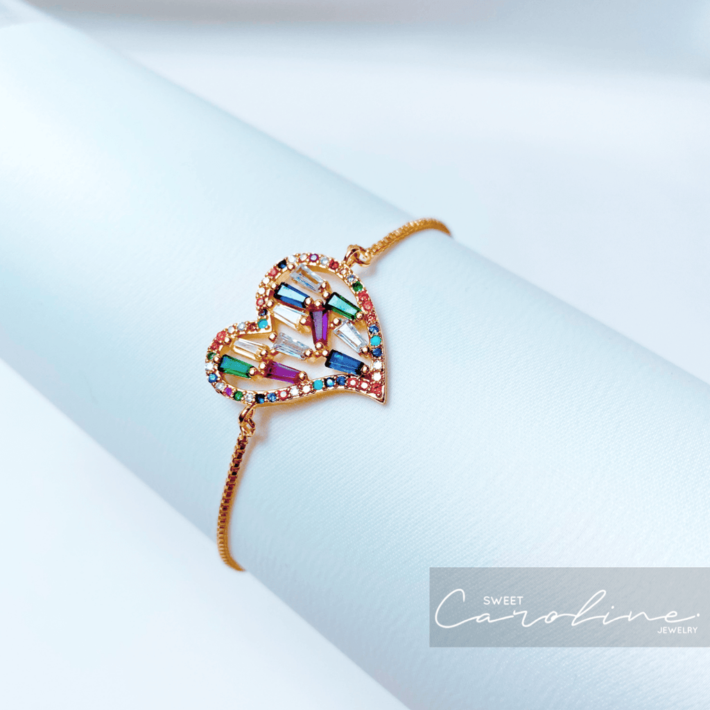 Pulsera Crystal Heart - SweetCarolineJWL
