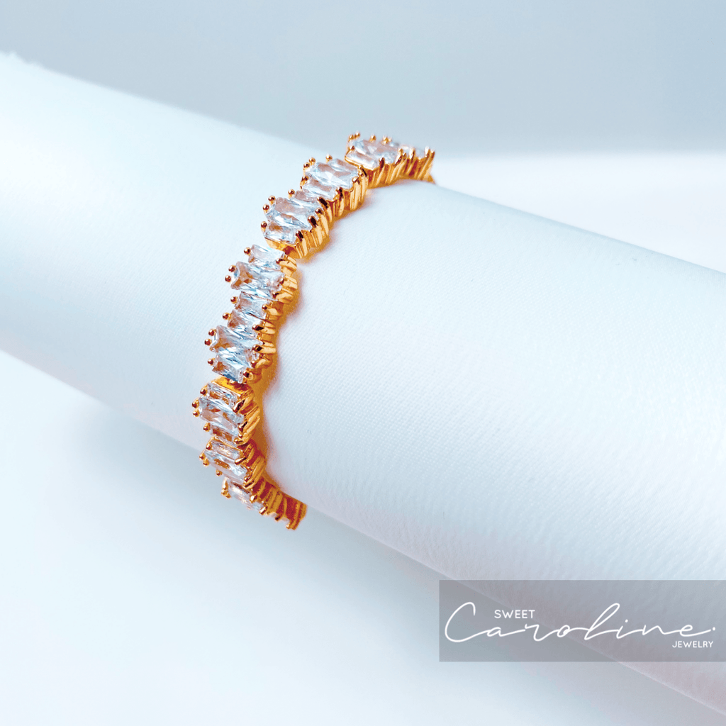 Pulsera White Crystal - SweetCarolineJWL