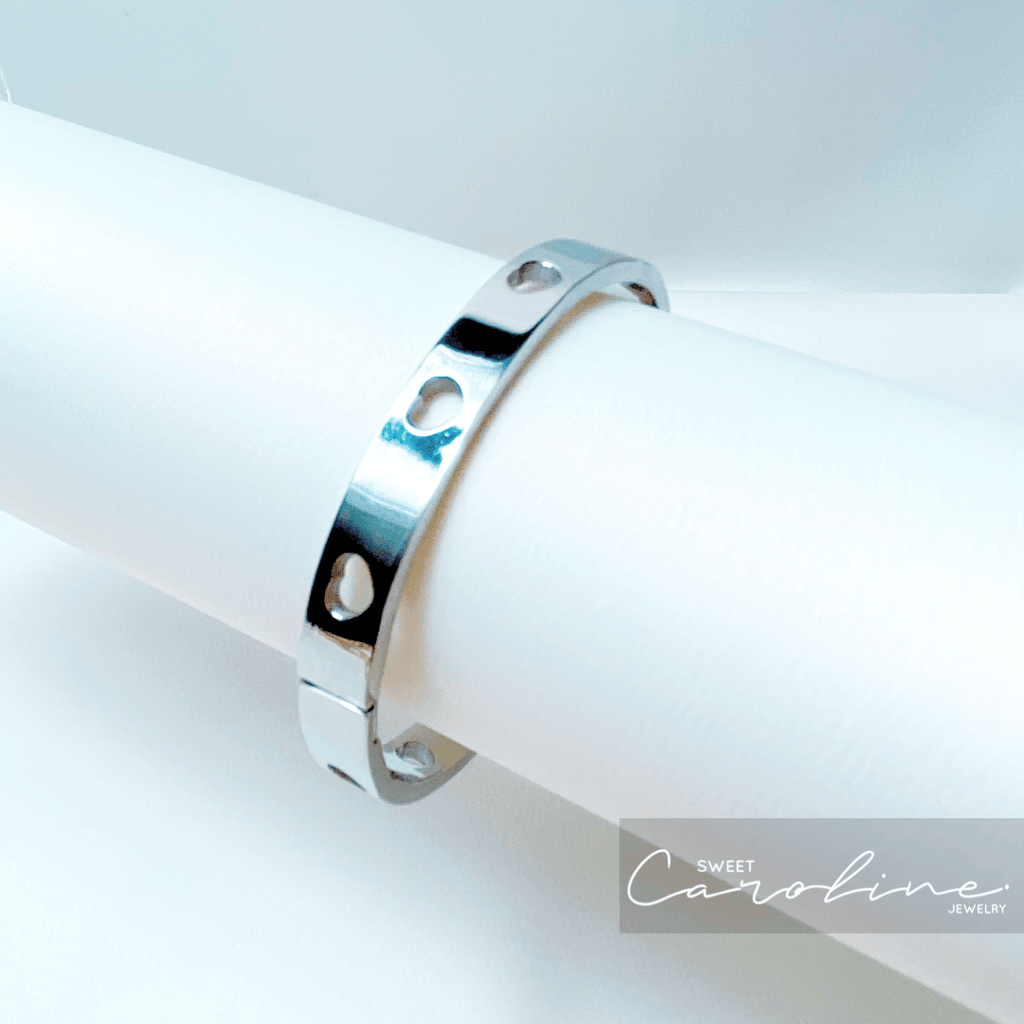 Pulsera Corazones Silver - SweetCarolineJWL