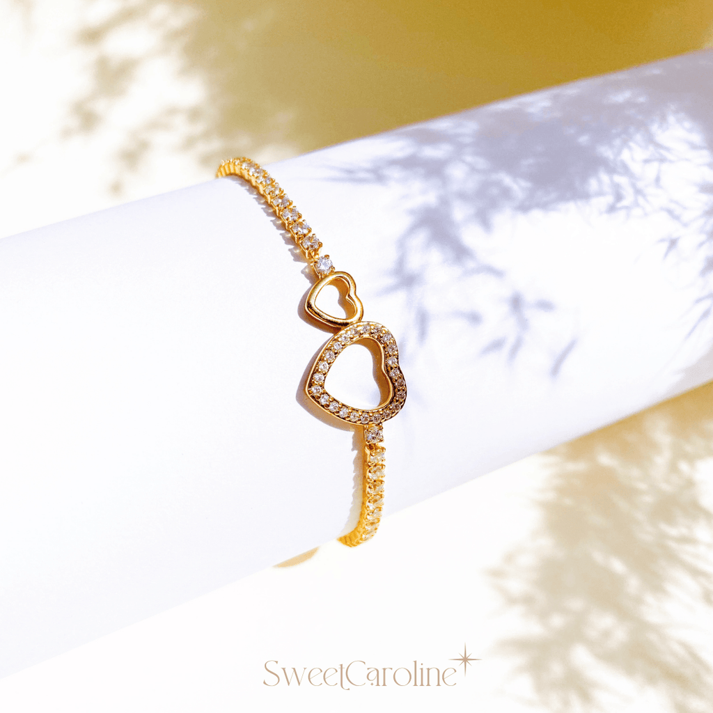 Pulsera Two Hearts - SweetCarolineJWL